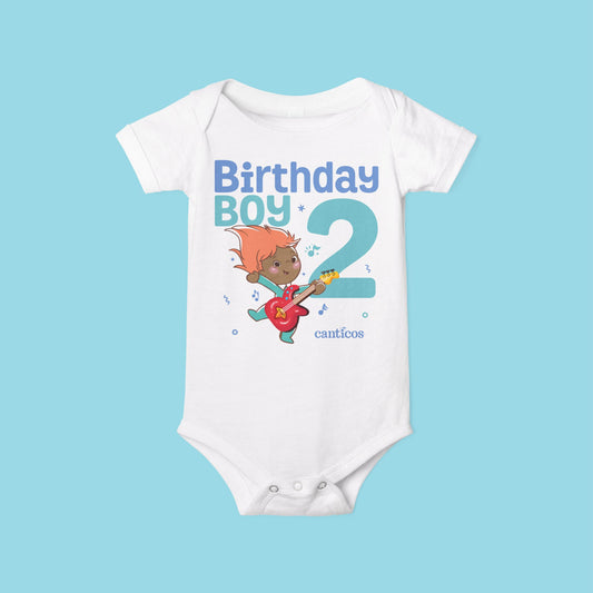 Pin Pon Birthday Boy 2nd Birthday Baby Onesie