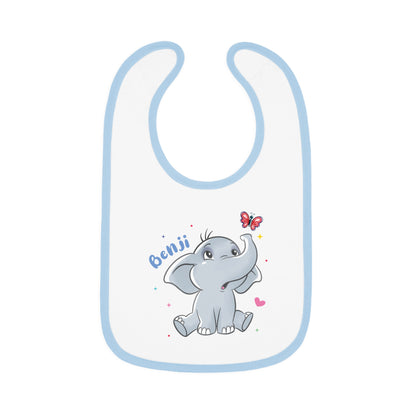 Benji the Elephant Bib – Soft, Sweet, and Perfectly Playful