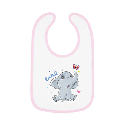 Benji the Elephant Bib – Soft, Sweet, and Perfectly Playful