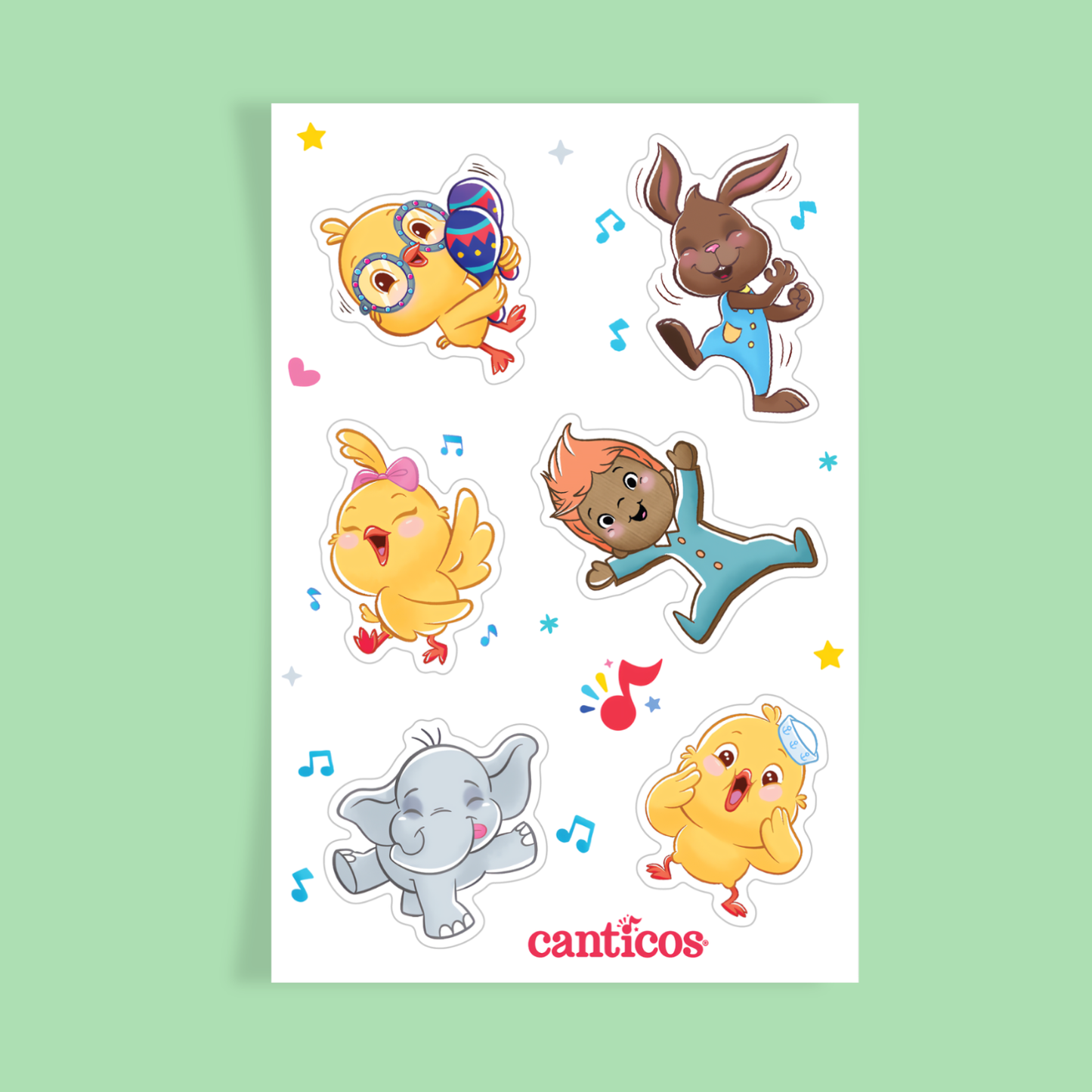 Canticos Party Sticker Set, Pack of 6 Sheets