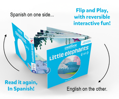 PRE-SALE: Benji Plush + Little Elephants / Elefantitos Flip-and-Play Bilingual Book Bundle