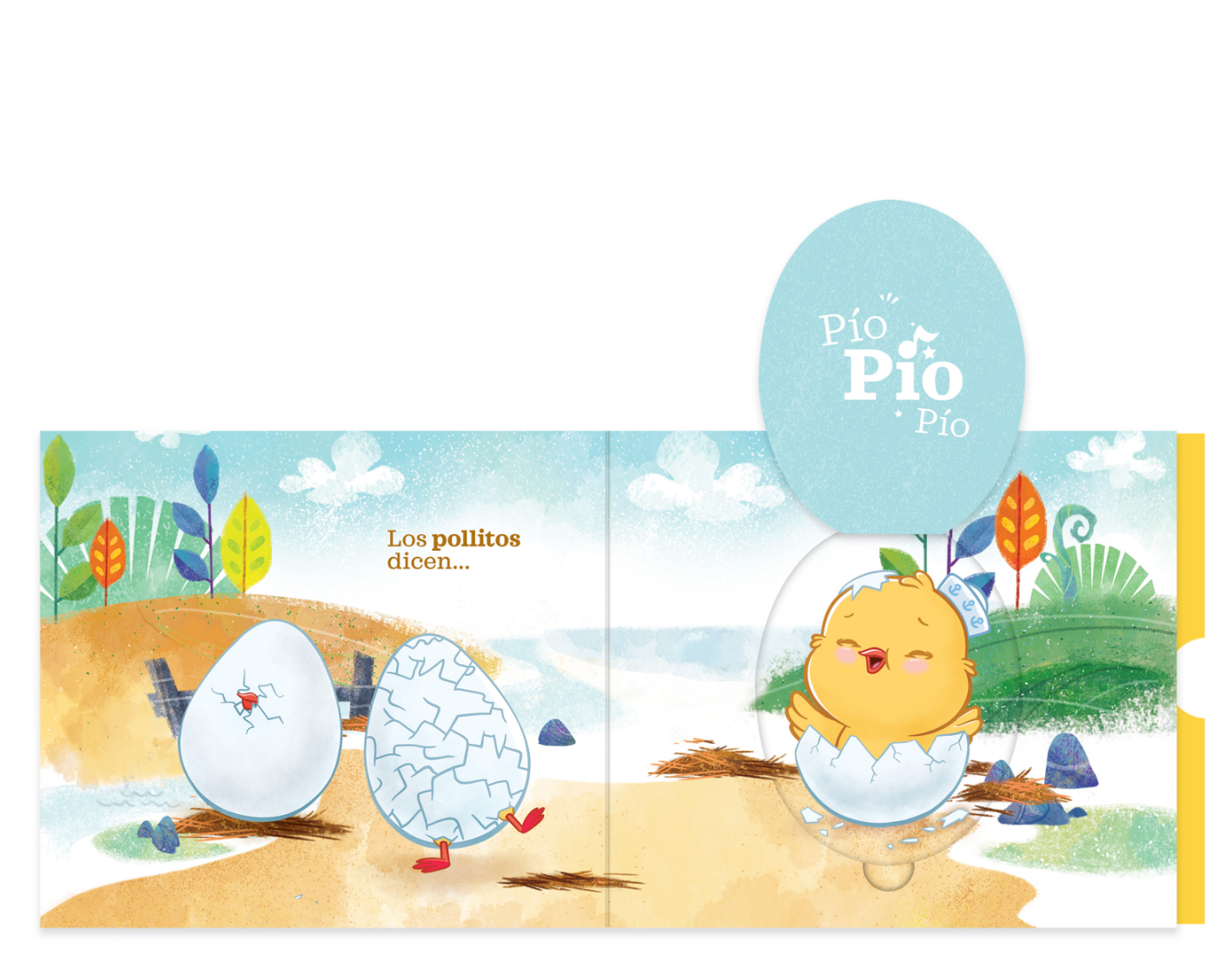 Little Chickies / Los Pollitos, Flip & Play Bilingual Book