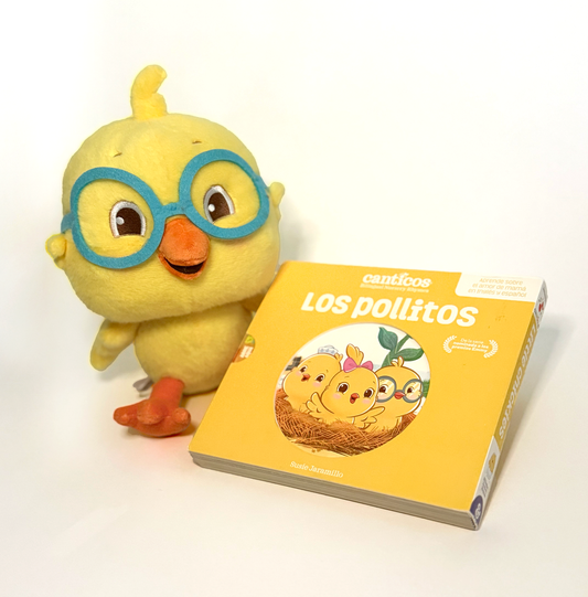 Nicky Chickie Plush + Canticos Los Pollitos Flip & Play Book
