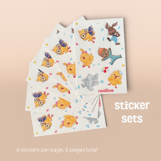 Canticos Party Sticker Set, Pack of 6 Sheets