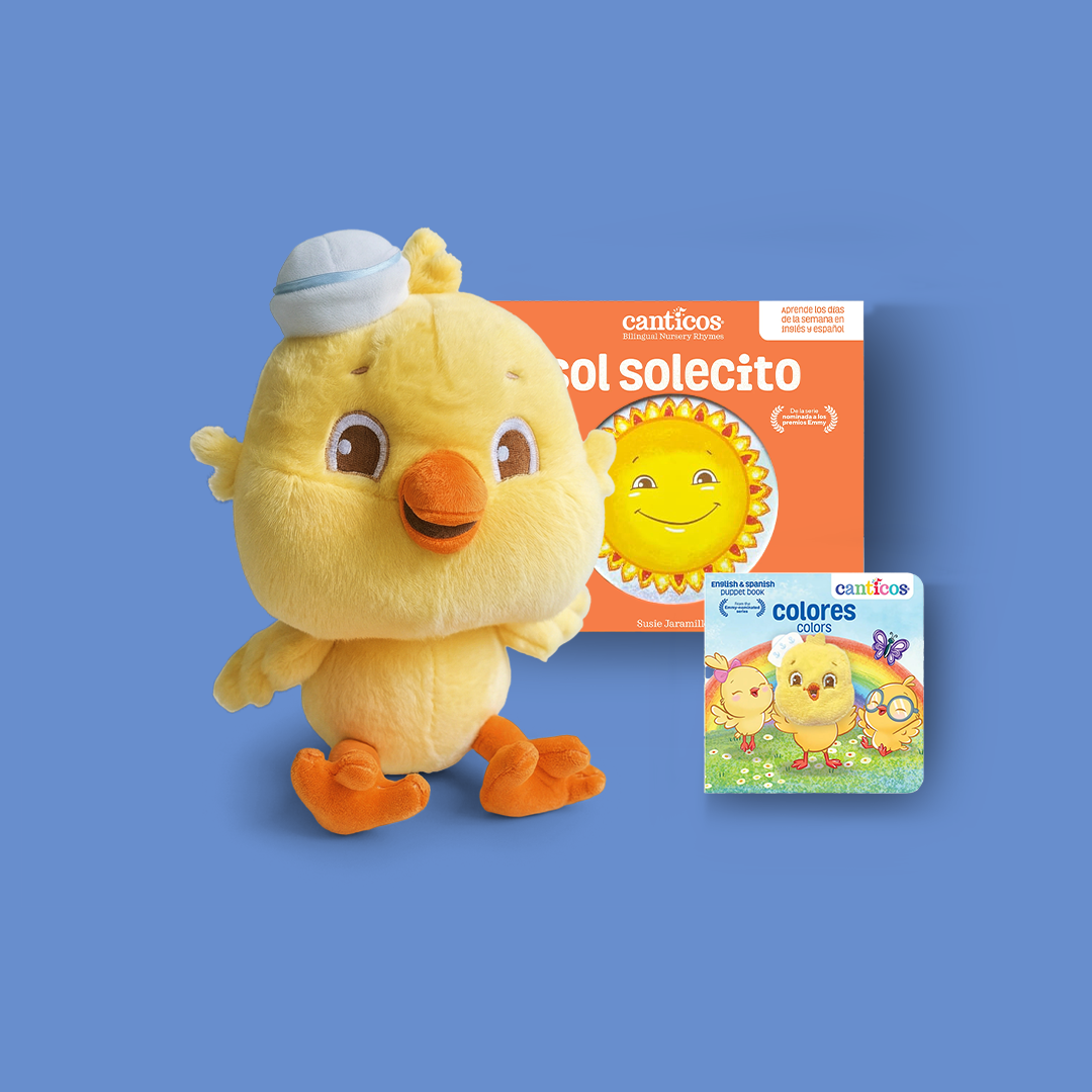 Ricky Sunshine & Colors 2-Book Set: Sol Solecito + Colors Puppet Book + Plush