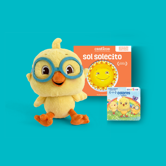Nicky Sunshine & Colors 2-Book Set: Sol Solecito + Colors Puppet Book + Plush