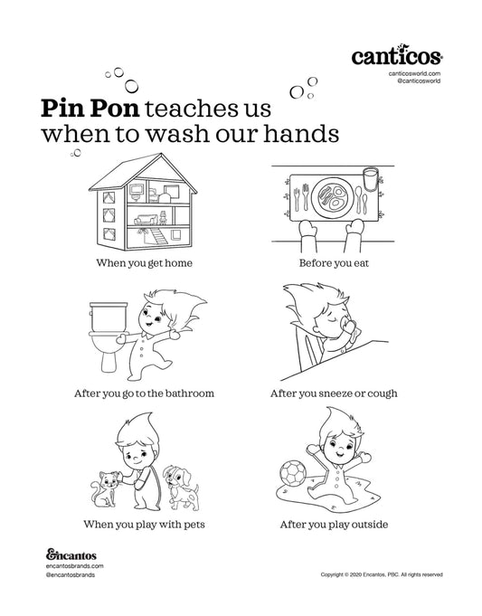 Chickie Faces — Coloring Sheet