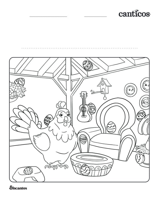 Chickies at Home — Coloring Sheet
