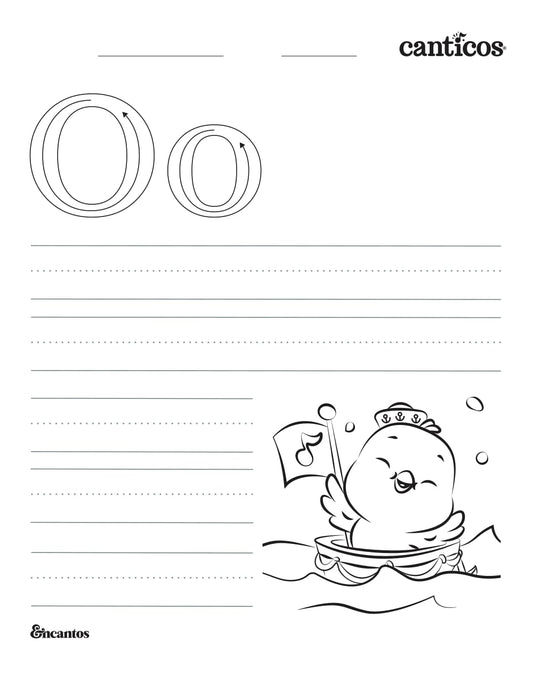 Letter O — Tracing Practice