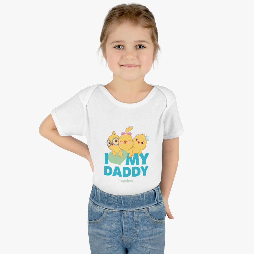 I love my Daddy Blue Onesie - Little Chickies