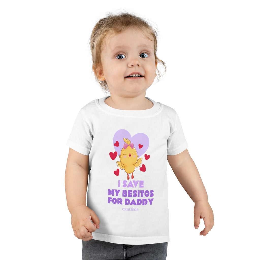 I Save my besitos for Daddy Toddler T-shirt - Kiki