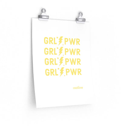 Girl Power - Yellow Poster