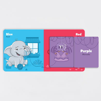 little book bilingual firsts colors