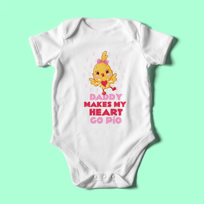 Daddy makes my heart go Pio! Onesie - Kiki