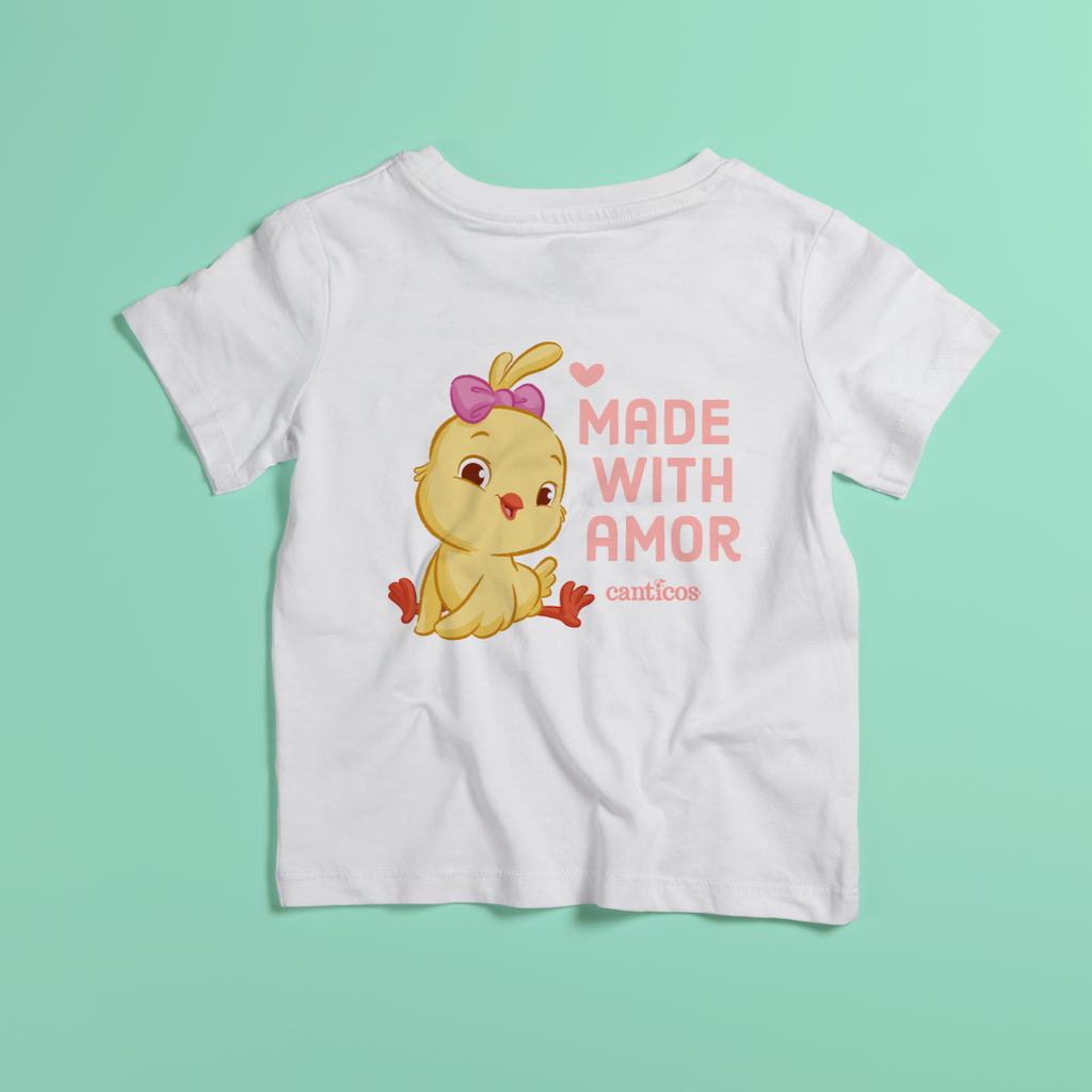 Made With Amor Kiki Toddler T-Shirt - Pink