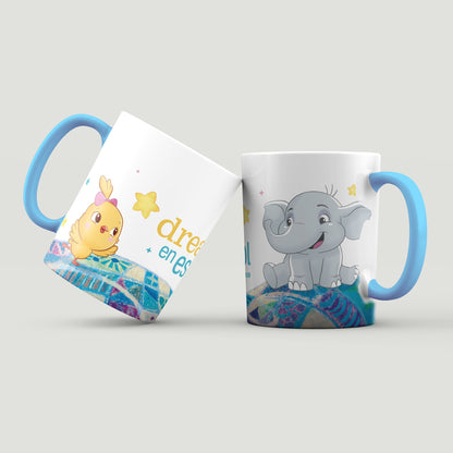 "I Dream in Español" Kiki & Benji Mug